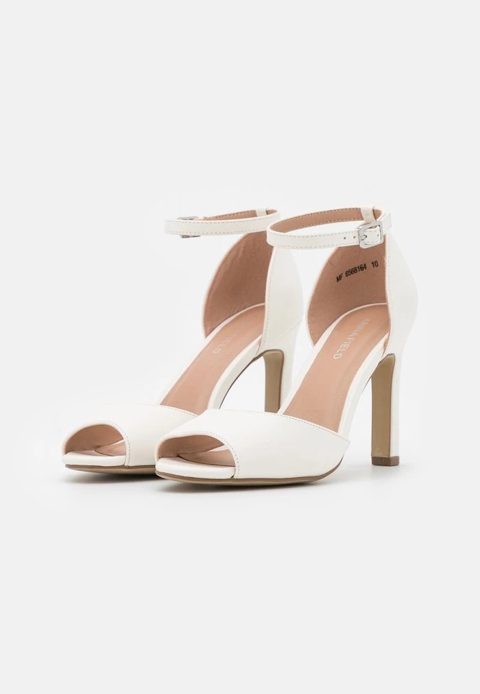 Escarpin ANNA FIELD Anna Field Peep Toes Blanche Femme | OND-3998190